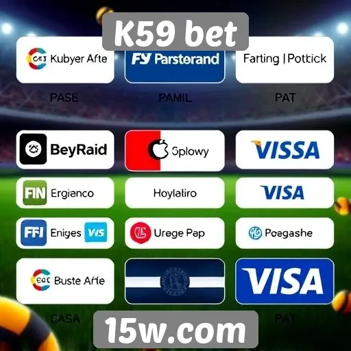 Métodos de pagamento disponíveis no K59 bet