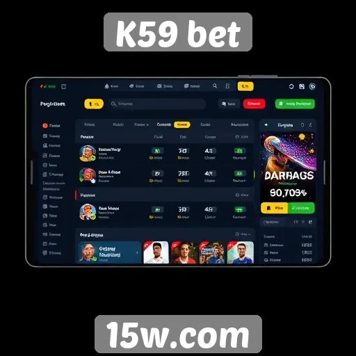 Interface do usuário no K59 bet é amigável